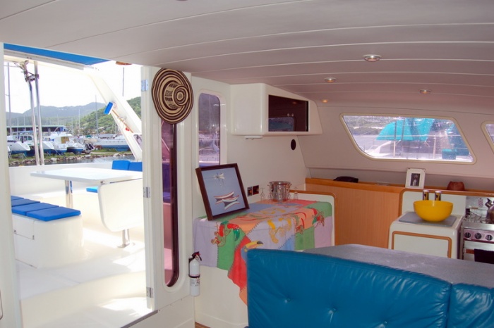 catamaran 6 places antilles grenadines leopard carre ext
